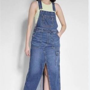 American Eagle Blue Denim Overalls